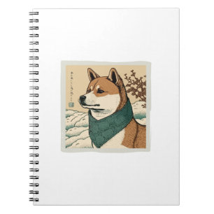 CUADERNO UKIYOE JAPONÉS: SHIBA INU