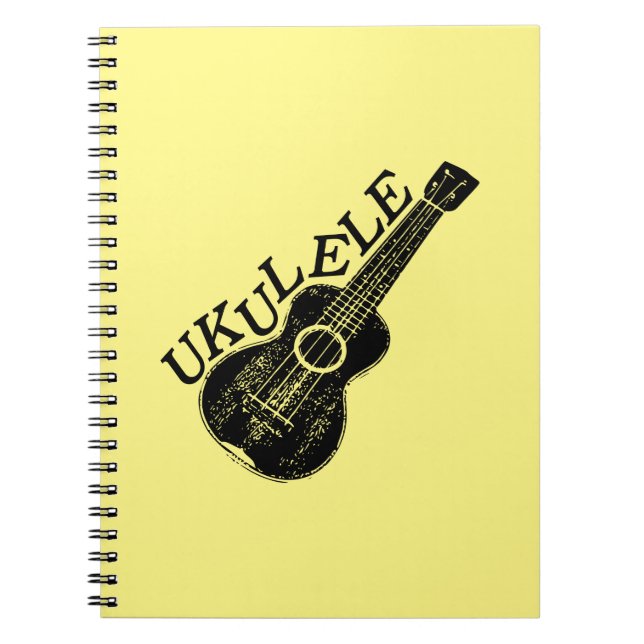 Cuaderno Ukulele Mensajes De Texto E Imagen (Frente)