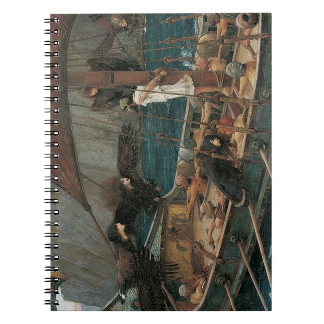 Cuaderno Ulises y las sirenas de John William Waterhouse (Frente)