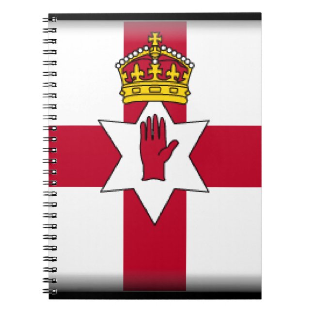 Cuaderno Ulster señala por medio de una bandera (Frente)