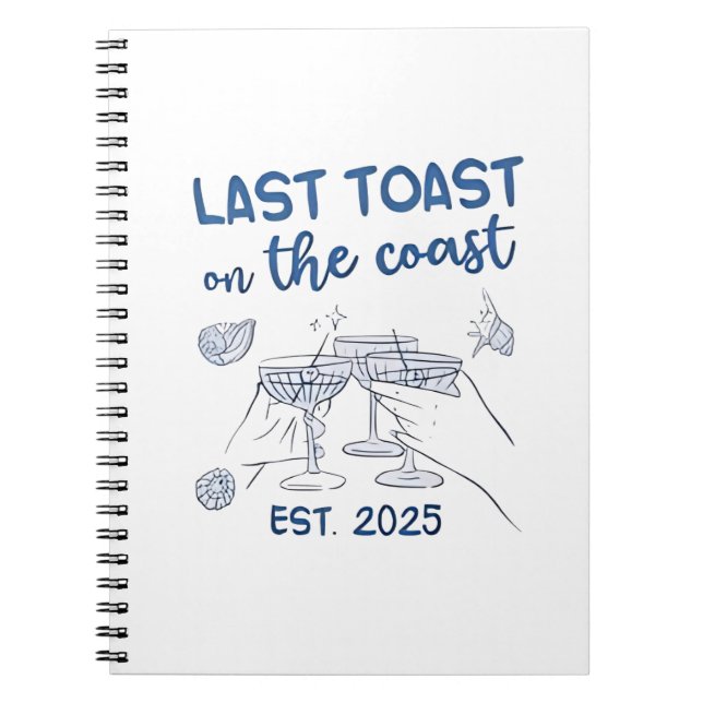 Cuaderno Último brindis en la costa Est 2025 (Frente)
