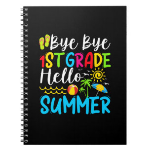 Cuaderno Último Día Del Colegio Adiós 1er Grado Hola Verano