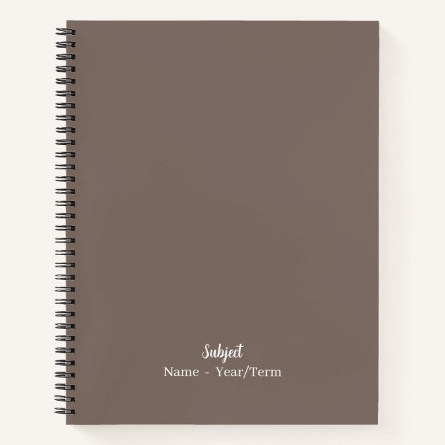 Cuaderno Umber (Anverso)