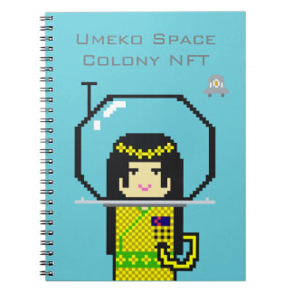 Cuaderno Umeko Space Colony NFT #35 Haname notebook ノートブック