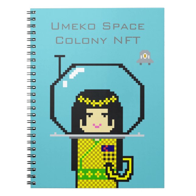 Cuaderno Umeko Space Colony NFT #35 Haname notebook ノートブック (Frente)