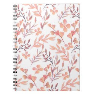 Cuaderno Un adorno floral sin fisuras de estilo retro. C