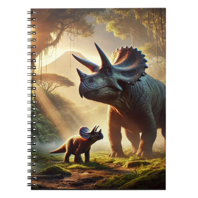 Cuaderno Un adulto majestuoso Triceratops (Frente)