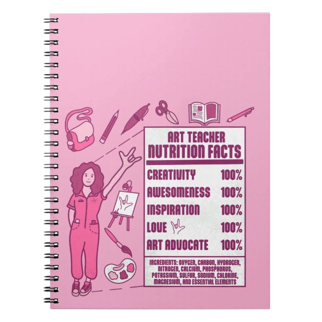 Cuaderno Un agradecimiento a los profesores de arte - regal (Frente)