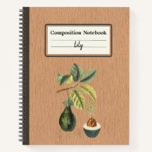 Un aguacate en una composición personalizada de su