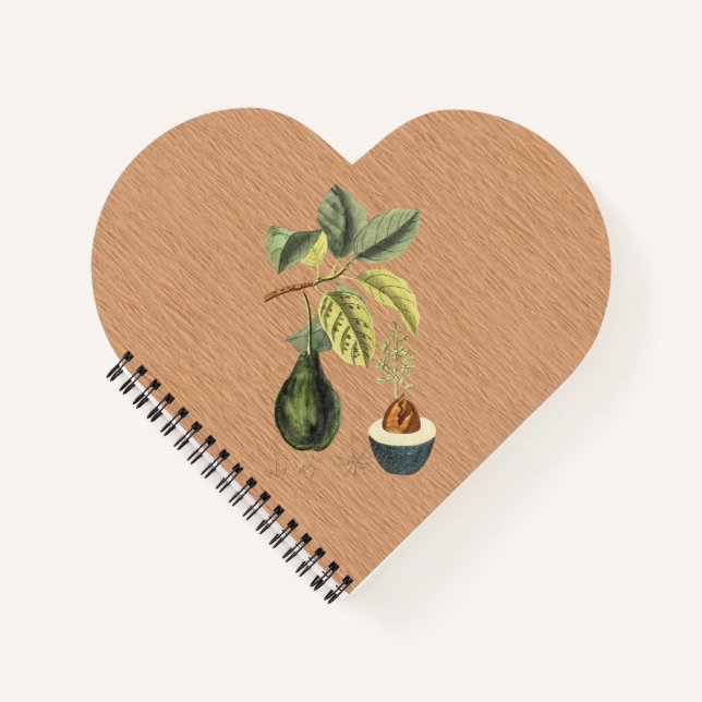 Cuaderno Un aguacate en una composición personalizada de su (Anverso)