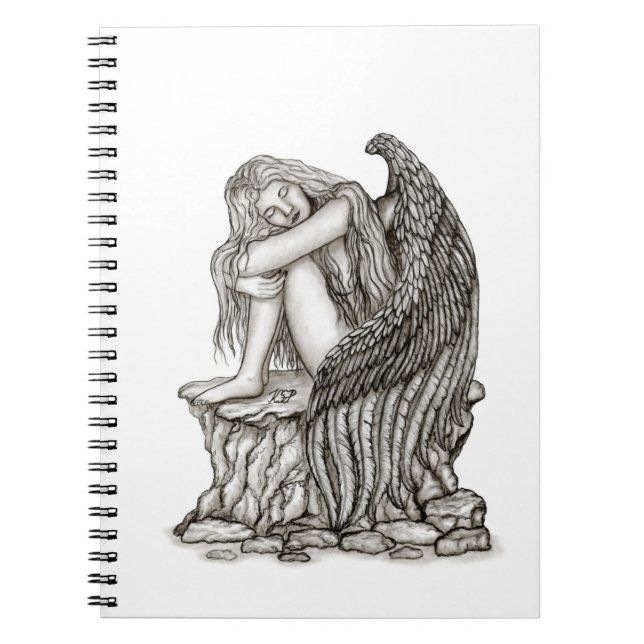 Cuaderno Un ángel dormido en la piedra (Frente)