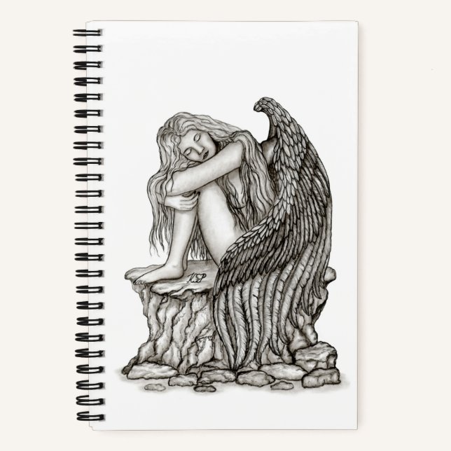 Cuaderno Un ángel dormido en la piedra (Anverso)