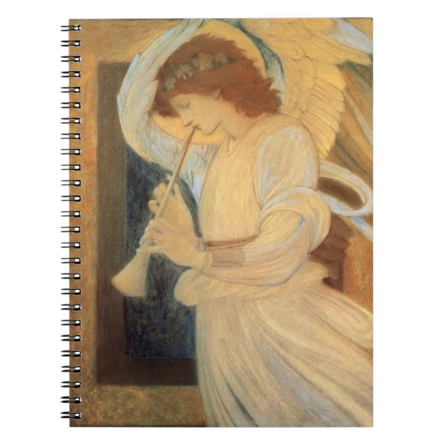 Cuaderno Un ángel tocando un flageolet de Burne Jones (Frente)