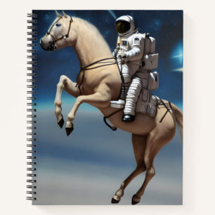 Cuaderno Un astronauta montando a caballo en el espacio 
