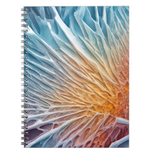 Cuaderno Un bloc de notas con diseño de escarcha - Cristal 