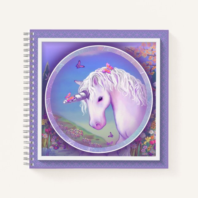 Cuaderno Un bloc de notas de paraíso morado (Anverso)