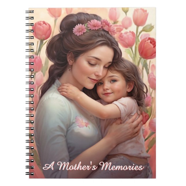 Cuaderno Un bloc de notas de Recuerdos para madres 1 (Frente)