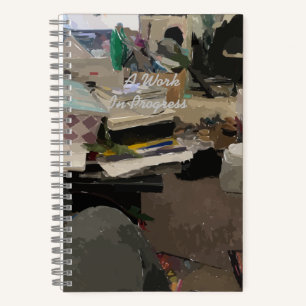 Cuaderno Un bloc de notas de trabajo en curso