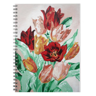 Cuaderno Un bonito y audaz Bouquet floral de tulipanes