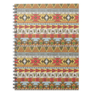 Cuaderno Un brillante patrón étnico sin costuras, colorido.