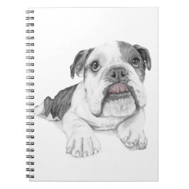 Cuaderno Un cachorro bulldog descarado