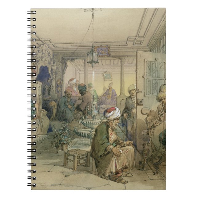 Cuaderno Un café, Constantinopla, 1854 (pluma y tinta y (Frente)