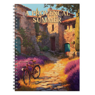 Cuaderno Un cartel de viaje de verano provenzal