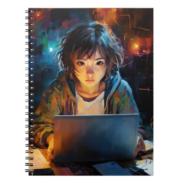 Cuaderno Un chica de Cybersec (Frente)