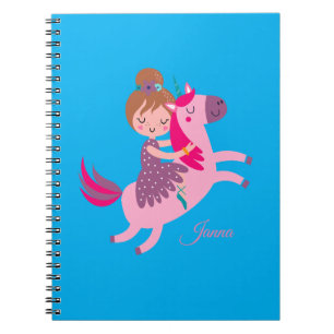 Cuaderno Un Chica muerto y muerto viajando en una unicornio