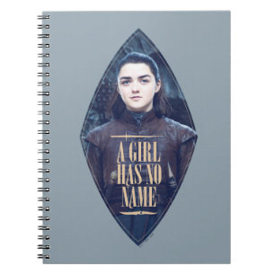 Cuaderno "Un Chica no tiene nombre" Gráfico de Arya Stark