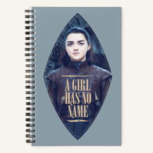 Cuaderno "Un Chica no tiene nombre" Gráfico de Arya Stark