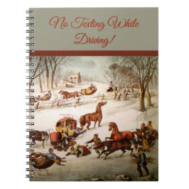 Cuaderno Un derrame en el bloc de notas de nieve