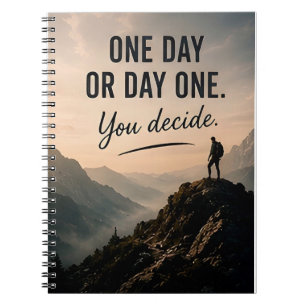 Cuaderno 🔥 Un Día O Día Uno Tú Decides Motivación 💪