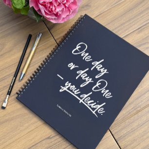 Cuaderno Un día o un día - usted decide citar al personaliz