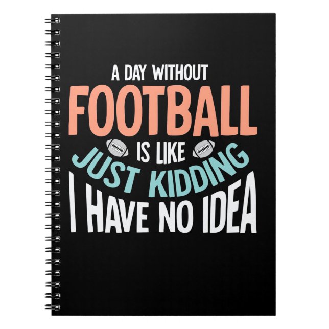 Cuaderno Un día sin fútbol ni idea (Frente)