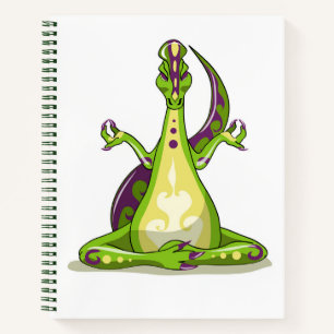 Cuaderno Un Dinosaurio Iguanodon Personalizado Haciendo Yog