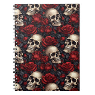 Cuaderno Un diseño de la serie A Skull and Roses 10