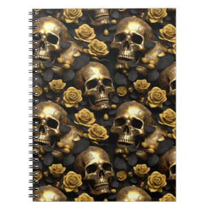 Cuaderno Un diseño de la serie Una Calavera y Rosas 8