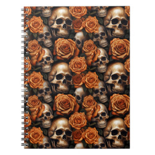 Cuaderno Un diseño de la serie Una Calavera y Rosas 9