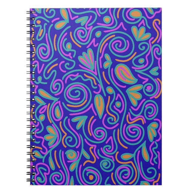 Cuaderno Un diseño divertido con decoración audaz (Frente)