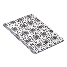 Un diseño simétrico monocromo con intricados