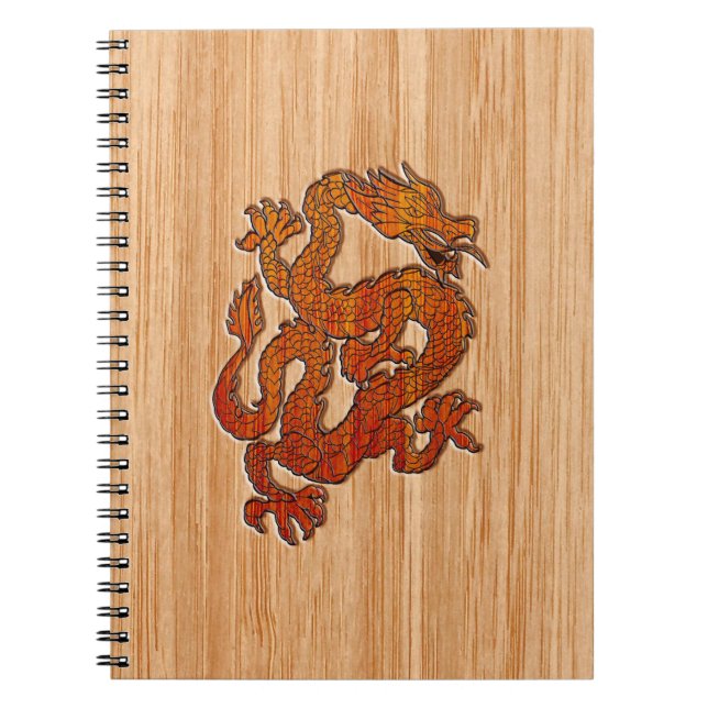 Cuaderno Un dragón en el bambú oriental (Frente)
