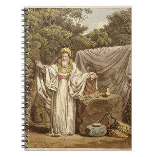 Cuaderno Un druida del arco en su hábito judicial, grabado