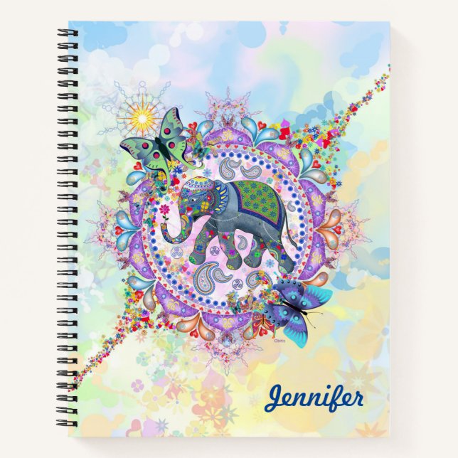 Cuaderno Un elefante sagrado (Anverso)