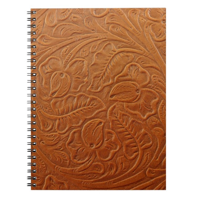 Cuaderno Un elegante fondo marrón claro hecho de (Frente)