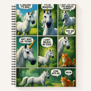 Cuaderno Un encuentro mágico con un gato parlante