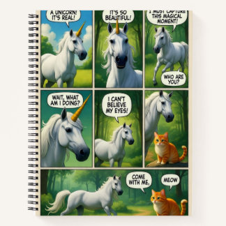 Cuaderno Un encuentro mágico con un gato parlante