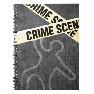 Cuaderno Un esbozo de una persona en una calle. ¿Asesinato?