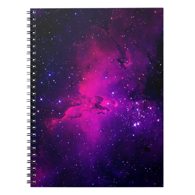 Cuaderno Un espacio hermoso y luminoso nebulosa. fondo,abst (Frente)