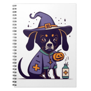 Cuaderno Un espeluznante perro de enfermería listo para oct